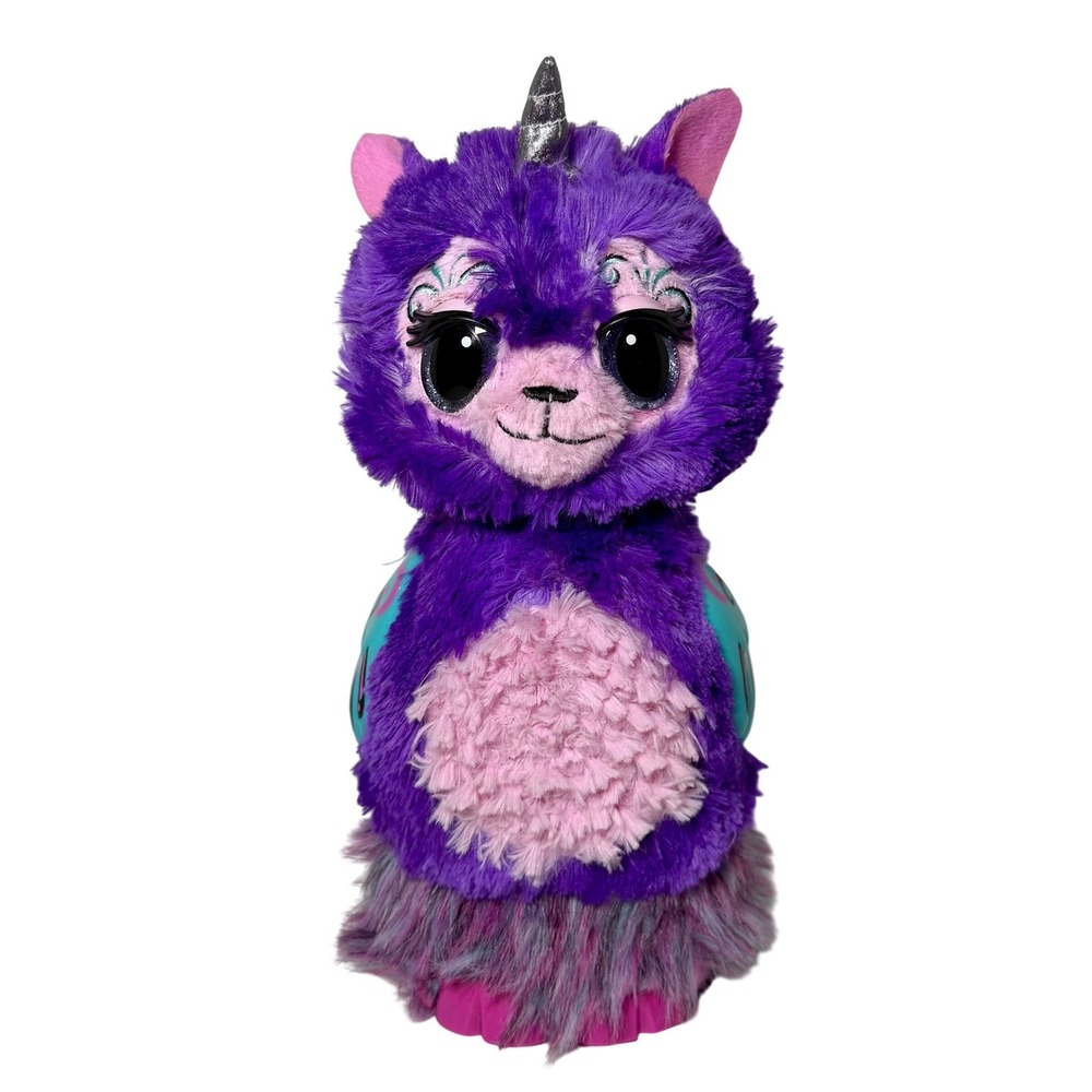 Spin Master Hatchimals Llalacorn Purple Interactive Growing Plush Toy 6046989